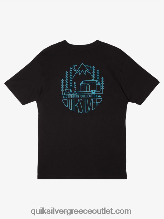 waterman υπαίθρια μπλούζα livin Quiksilver άνδρες 66LP8456 μαύρος