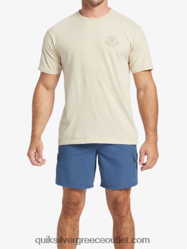 waterman υπαίθρια μπλούζα livin Quiksilver άνδρες 66LP8457 καστανό ρύζι