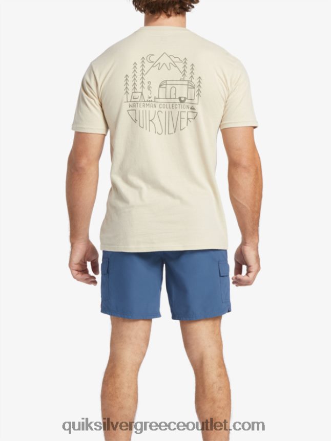 waterman υπαίθρια μπλούζα livin Quiksilver άνδρες 66LP8457 καστανό ρύζι