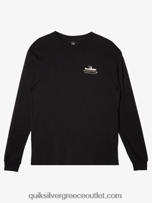 μακρυμάνικο μπλουζάκι waterman power trip Quiksilver άνδρες 66LP8462 μαύρος