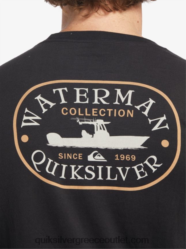 μακρυμάνικο μπλουζάκι waterman power trip Quiksilver άνδρες 66LP8462 μαύρος