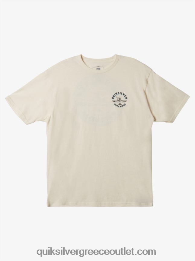 μπλουζάκι waterman qs outboarder Quiksilver άνδρες 66LP841481 αντίκα λευκό