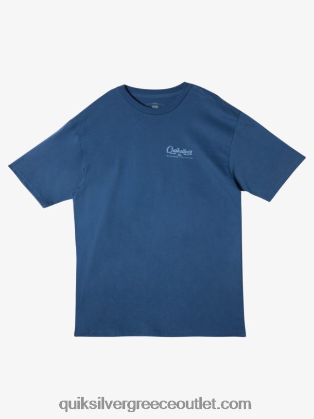 μπλουζάκι waterman undertow Quiksilver άνδρες 66LP8454 σημαία μπλε