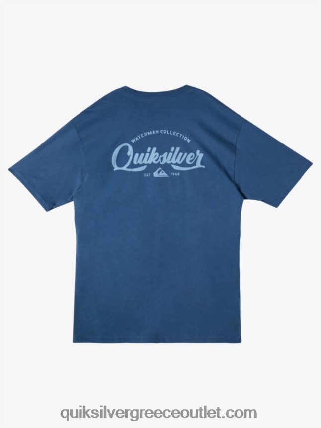 μπλουζάκι waterman undertow Quiksilver άνδρες 66LP8454 σημαία μπλε