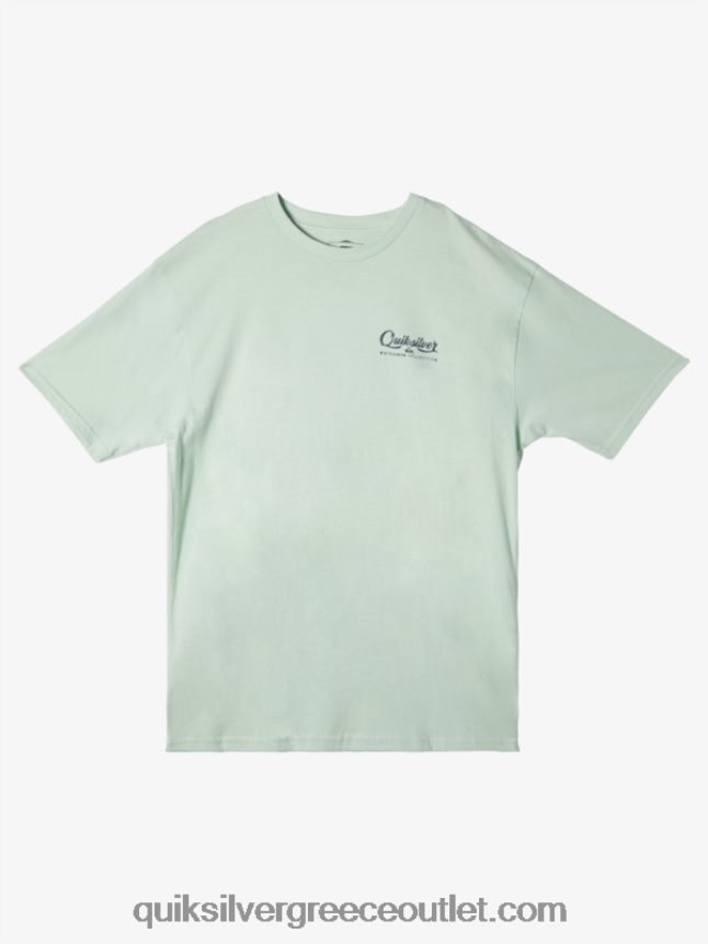 μπλουζάκι waterman undertow Quiksilver άνδρες 66LP8455 λεπτό πράσινο