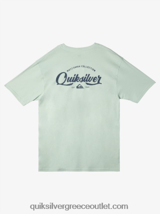 μπλουζάκι waterman undertow Quiksilver άνδρες 66LP8455 λεπτό πράσινο