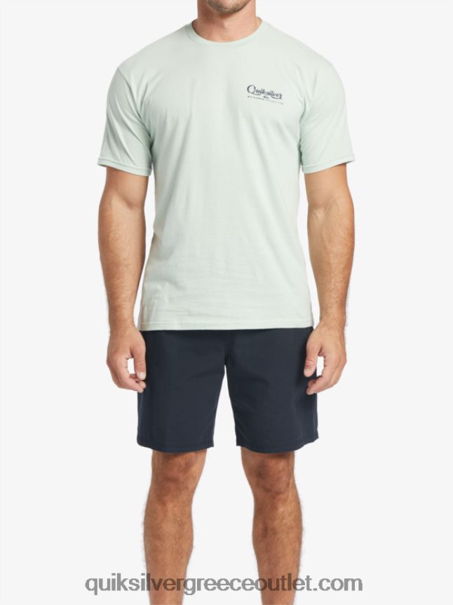 μπλουζάκι waterman undertow Quiksilver άνδρες 66LP8455 λεπτό πράσινο