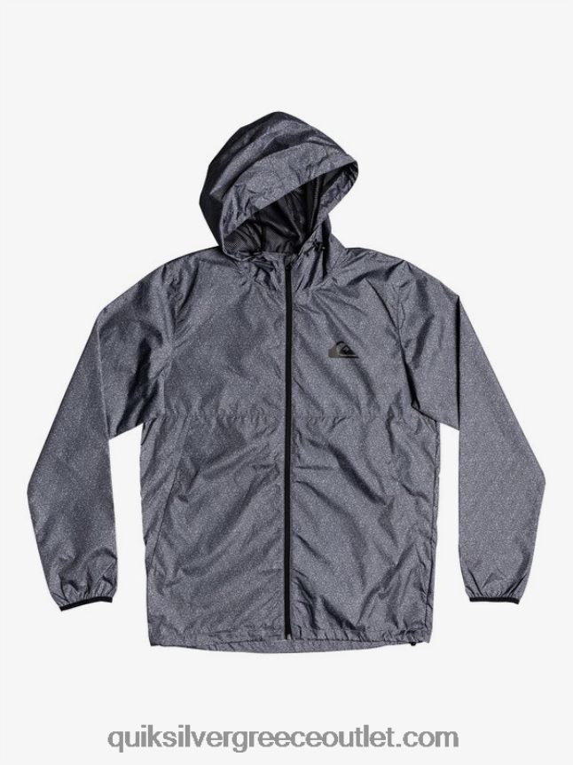 καθημερινό αντιανεμικό μπουφάν Quiksilver άνδρες 66LP841011 σκούρο γκρι ρείκι