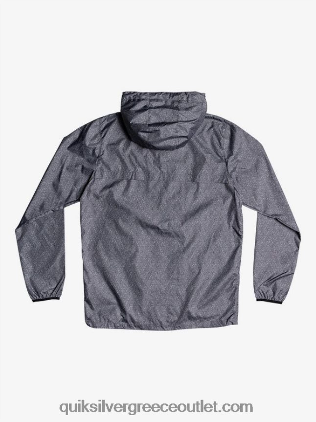 καθημερινό αντιανεμικό μπουφάν Quiksilver άνδρες 66LP841011 σκούρο γκρι ρείκι