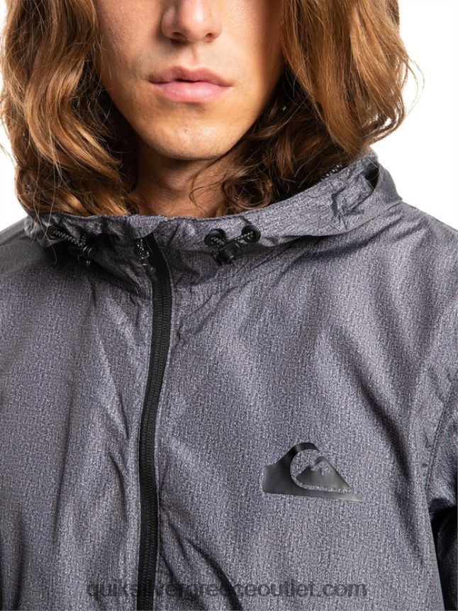 καθημερινό αντιανεμικό μπουφάν Quiksilver άνδρες 66LP841011 σκούρο γκρι ρείκι