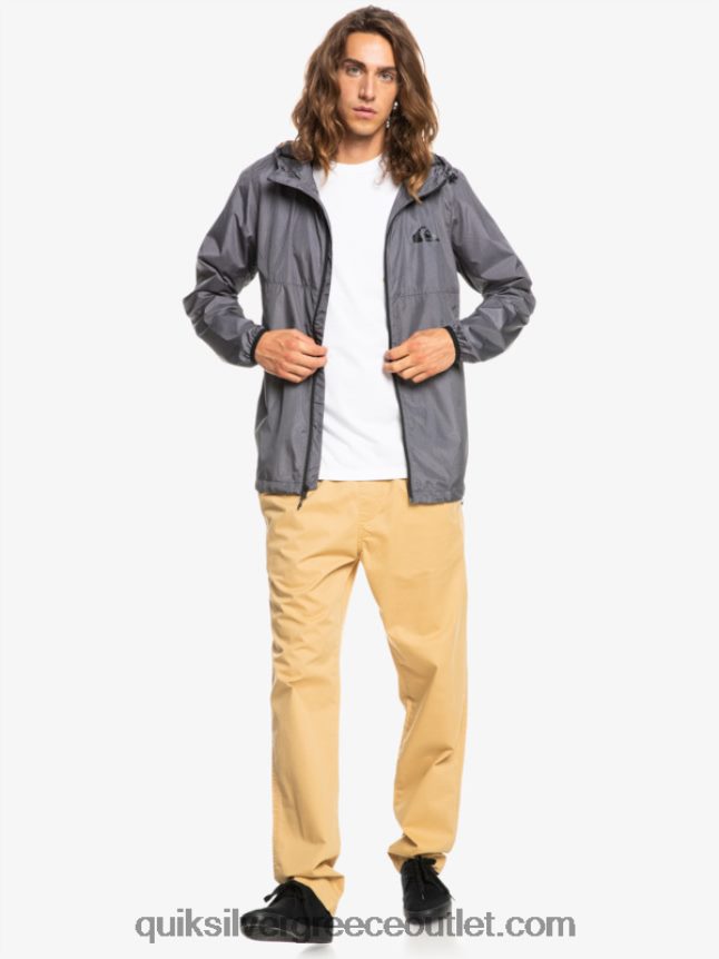 καθημερινό αντιανεμικό μπουφάν Quiksilver άνδρες 66LP841011 σκούρο γκρι ρείκι