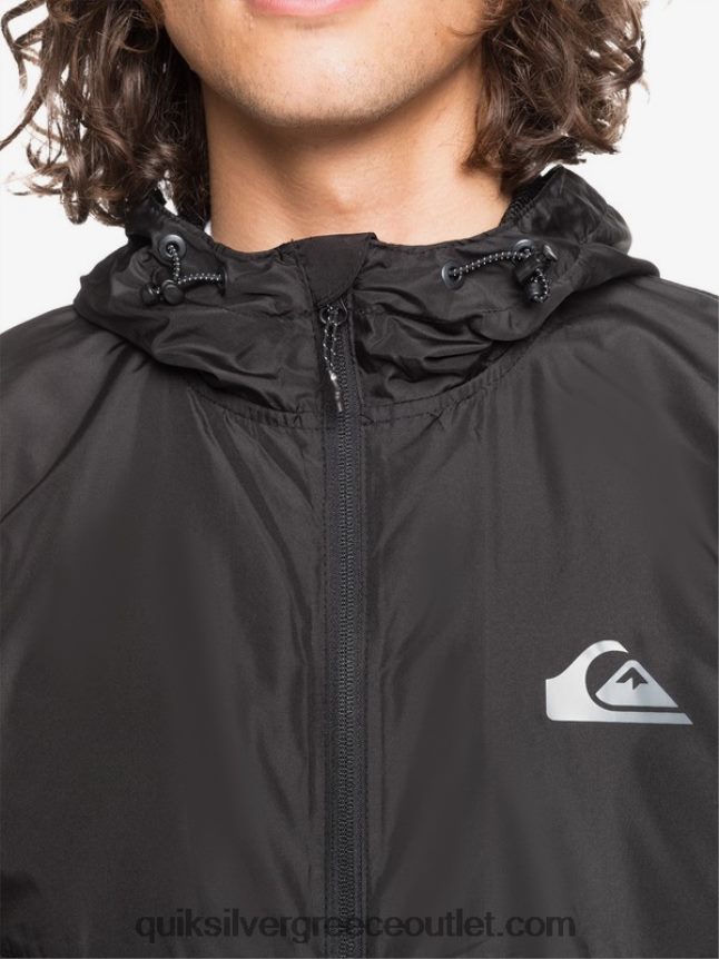 καθημερινό αντιανεμικό μπουφάν Quiksilver άνδρες 66LP841012 μαύρος