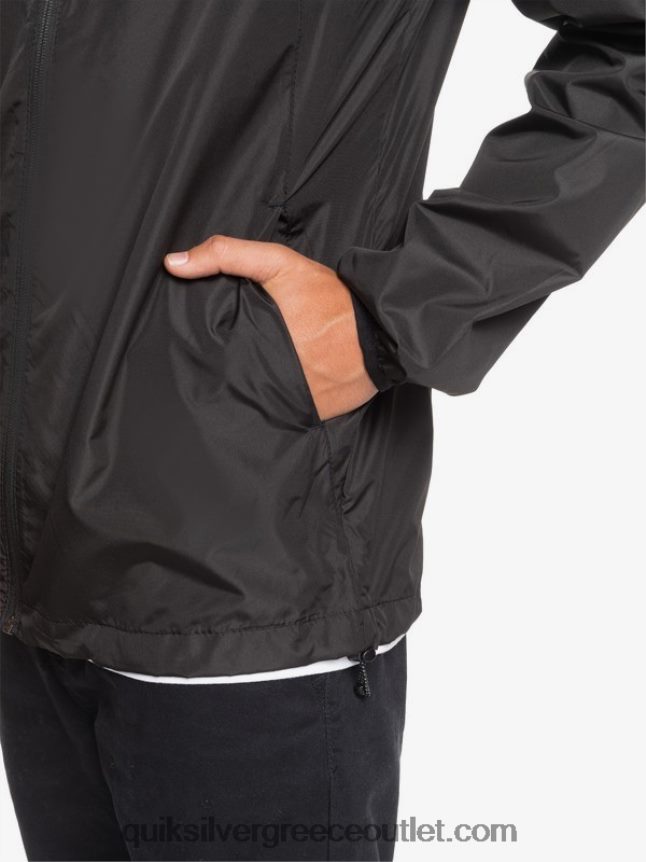 καθημερινό αντιανεμικό μπουφάν Quiksilver άνδρες 66LP841012 μαύρος