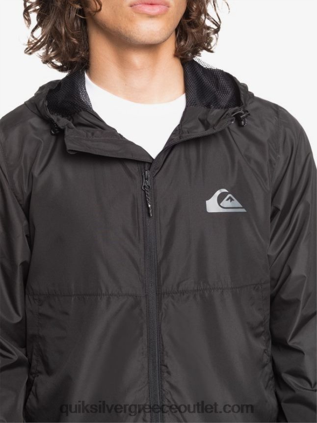 καθημερινό αντιανεμικό μπουφάν Quiksilver άνδρες 66LP841012 μαύρος