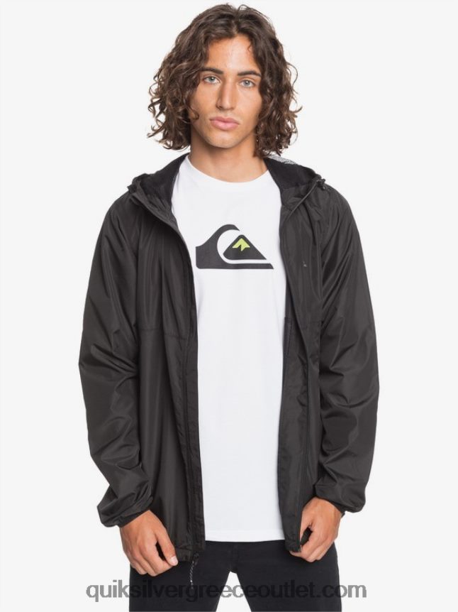καθημερινό αντιανεμικό μπουφάν Quiksilver άνδρες 66LP841012 μαύρος