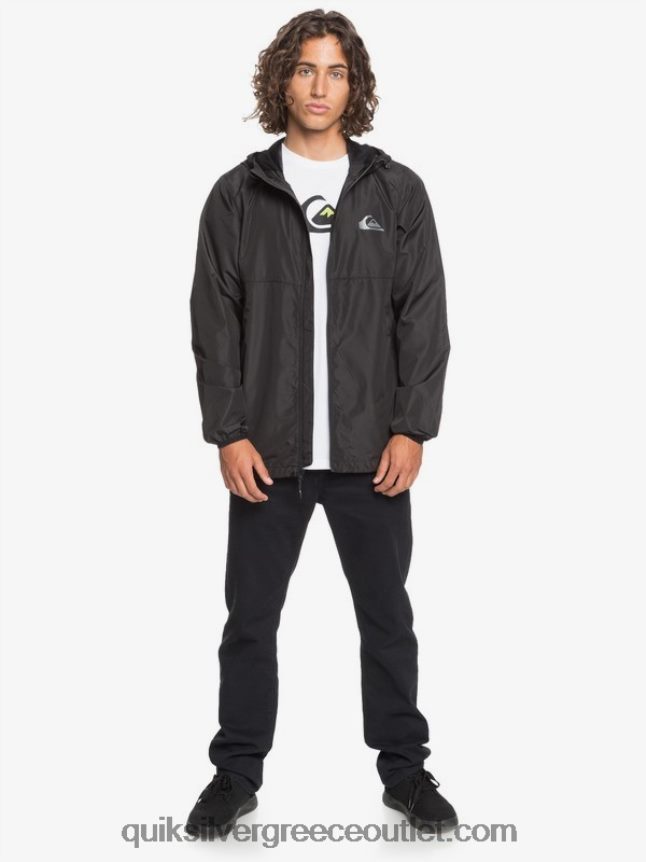 καθημερινό αντιανεμικό μπουφάν Quiksilver άνδρες 66LP841012 μαύρος