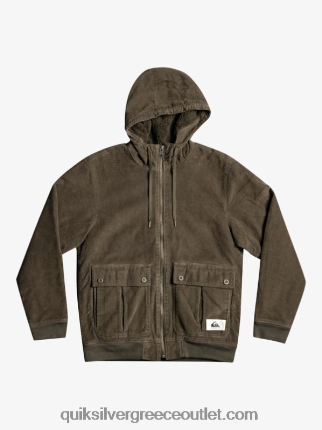 σακάκι κοτλέ τριπλό κορδόνι Quiksilver άνδρες 66LP841557 φύλλο σταφυλιού