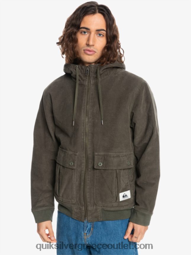 σακάκι κοτλέ τριπλό κορδόνι Quiksilver άνδρες 66LP841557 φύλλο σταφυλιού
