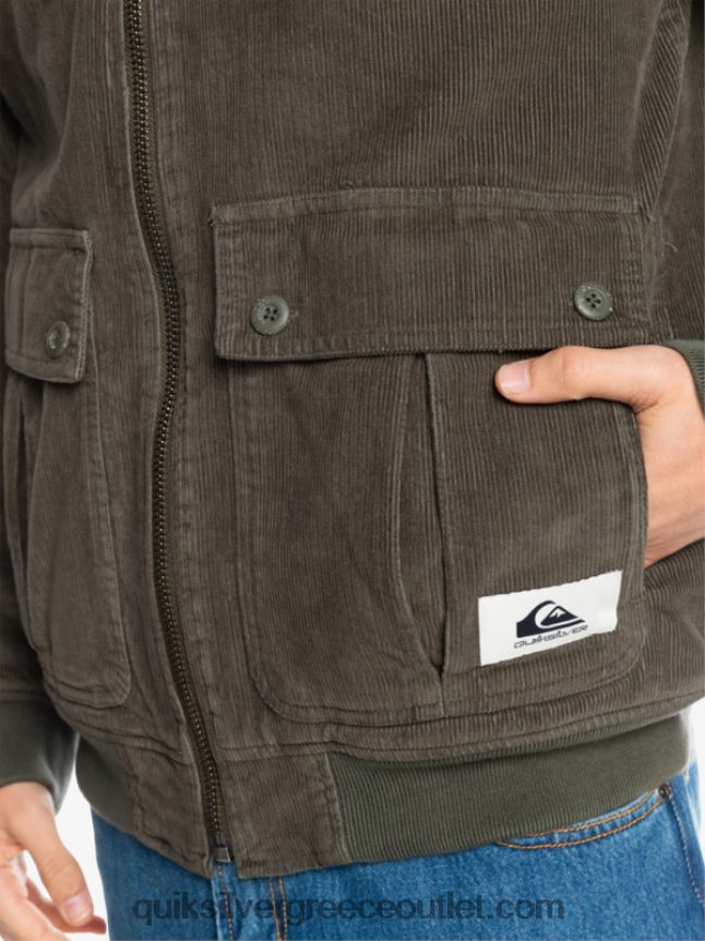 σακάκι κοτλέ τριπλό κορδόνι Quiksilver άνδρες 66LP841557 φύλλο σταφυλιού
