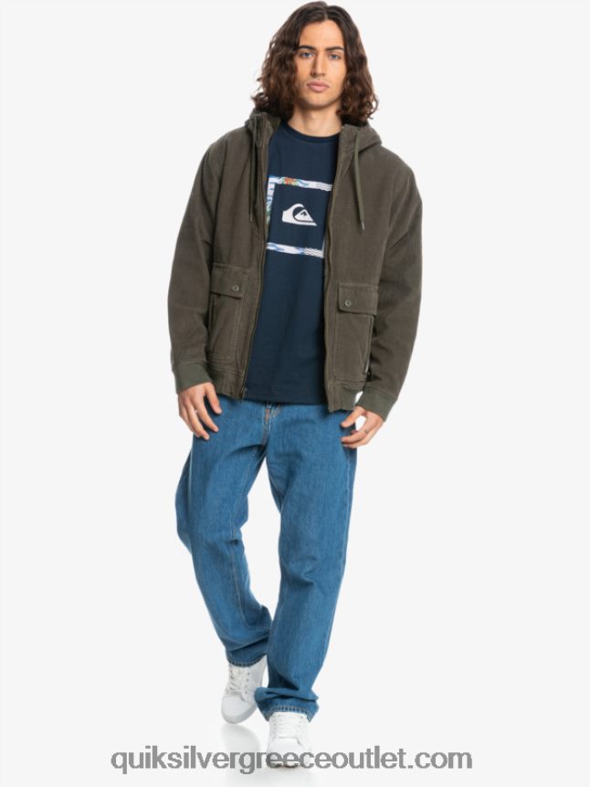 σακάκι κοτλέ τριπλό κορδόνι Quiksilver άνδρες 66LP841557 φύλλο σταφυλιού