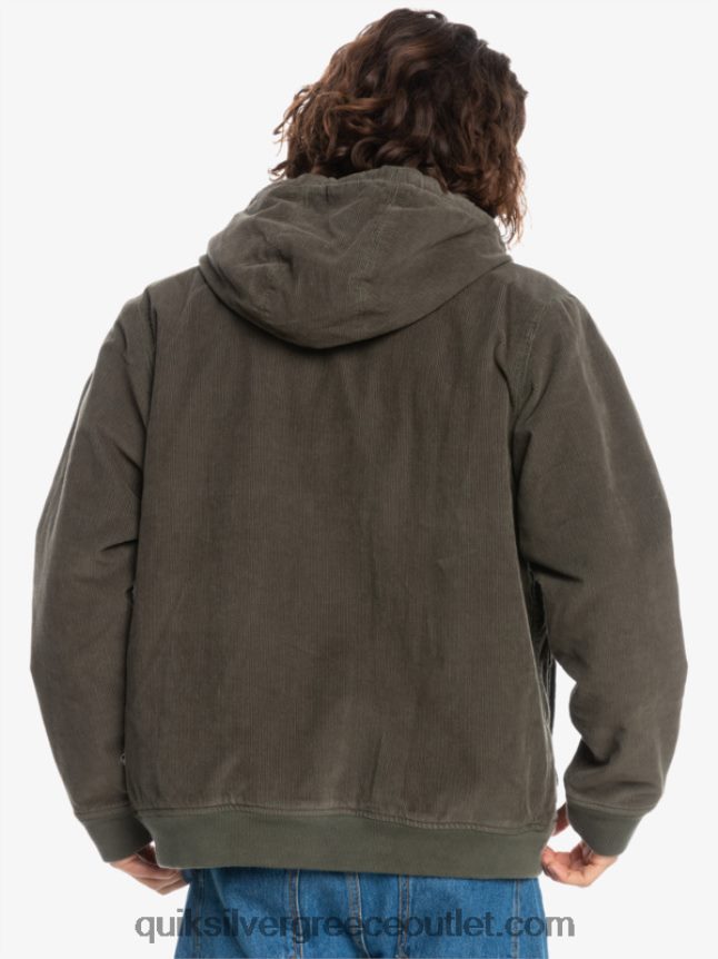 σακάκι κοτλέ τριπλό κορδόνι Quiksilver άνδρες 66LP841557 φύλλο σταφυλιού