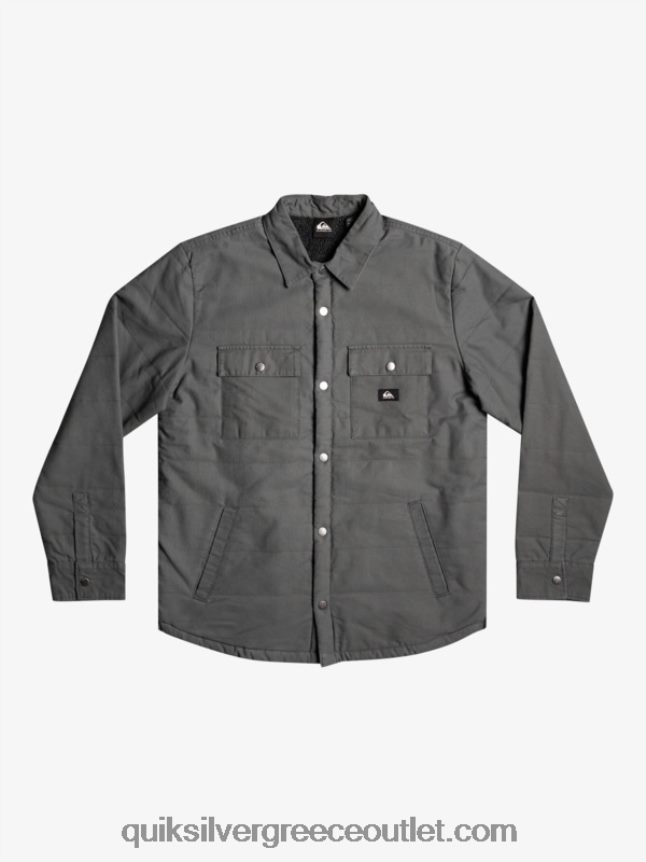 σακάκι αγγαρείας από καμβά Quiksilver άνδρες 66LP841566 σιδερένια πύλη