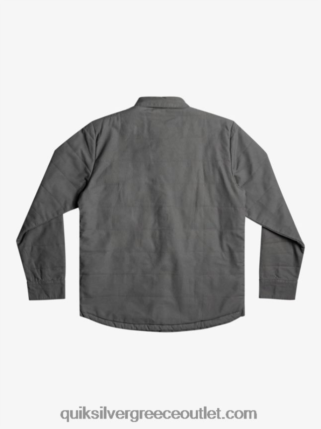 σακάκι αγγαρείας από καμβά Quiksilver άνδρες 66LP841566 σιδερένια πύλη