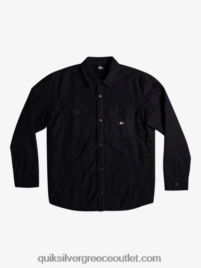 σακάκι αγγαρείας από καμβά Quiksilver άνδρες 66LP841568 μαύρος