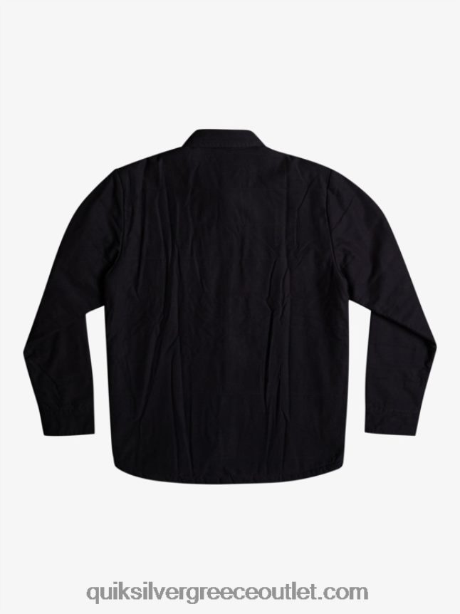 σακάκι αγγαρείας από καμβά Quiksilver άνδρες 66LP841568 μαύρος