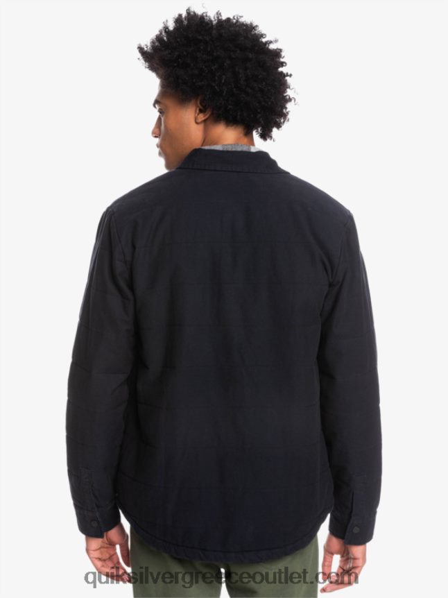 σακάκι αγγαρείας από καμβά Quiksilver άνδρες 66LP841568 μαύρος