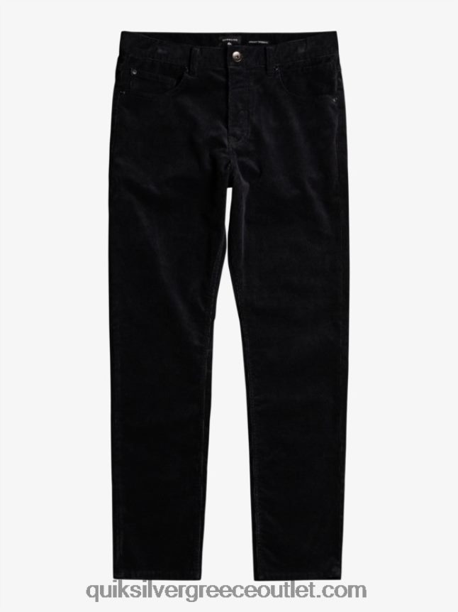 παντελόνι με κορδόνι κράκερ Quiksilver άνδρες 66LP841546 μαύρος