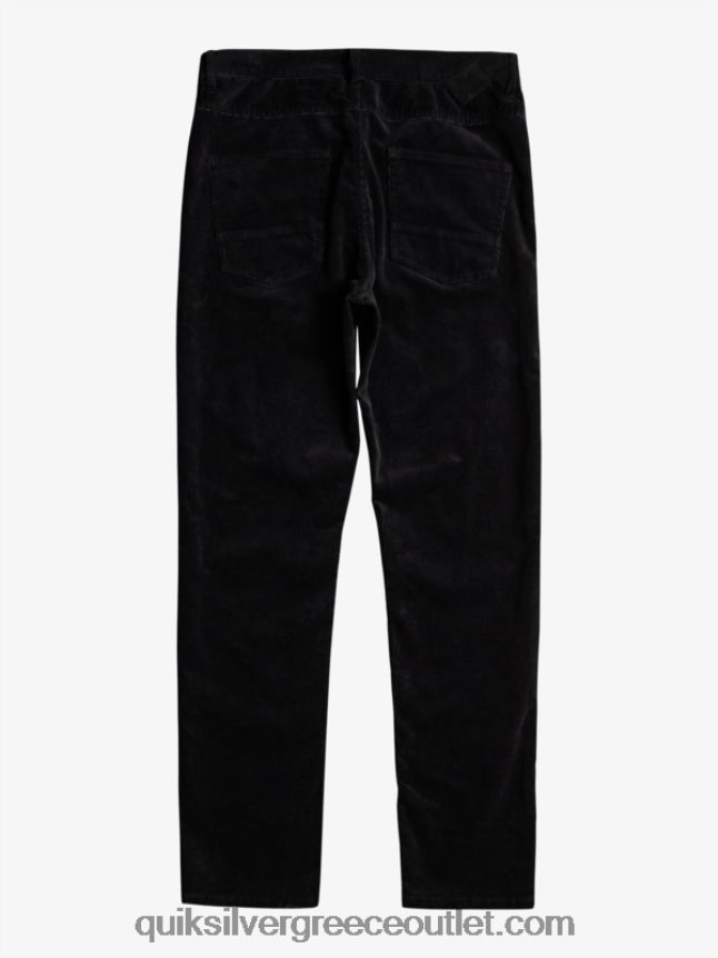 παντελόνι με κορδόνι κράκερ Quiksilver άνδρες 66LP841546 μαύρος