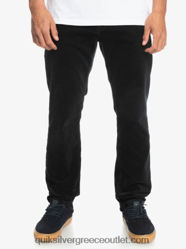 παντελόνι με κορδόνι κράκερ Quiksilver άνδρες 66LP841546 μαύρος
