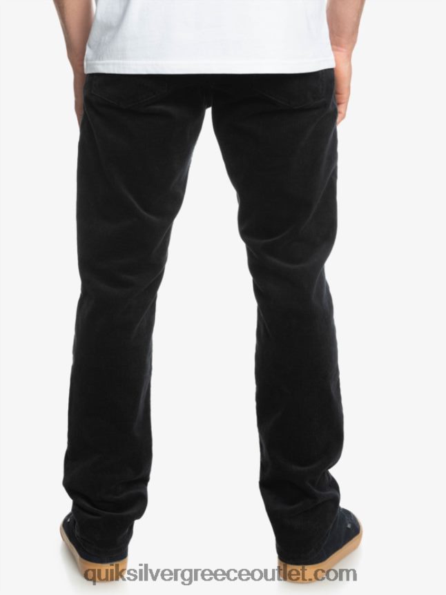 παντελόνι με κορδόνι κράκερ Quiksilver άνδρες 66LP841546 μαύρος