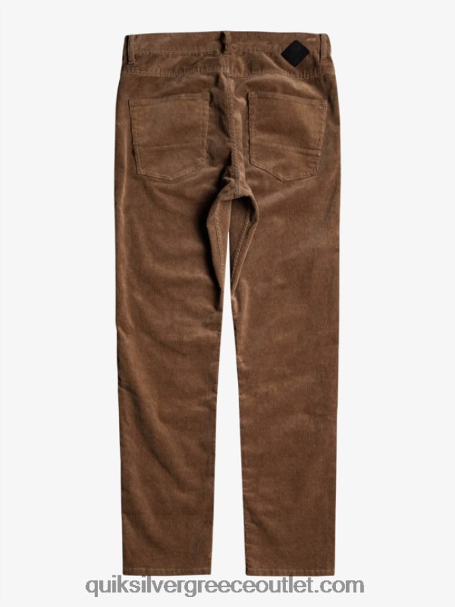 παντελόνι με κορδόνι κράκερ Quiksilver άνδρες 66LP841547 τσιπ σοκολάτας