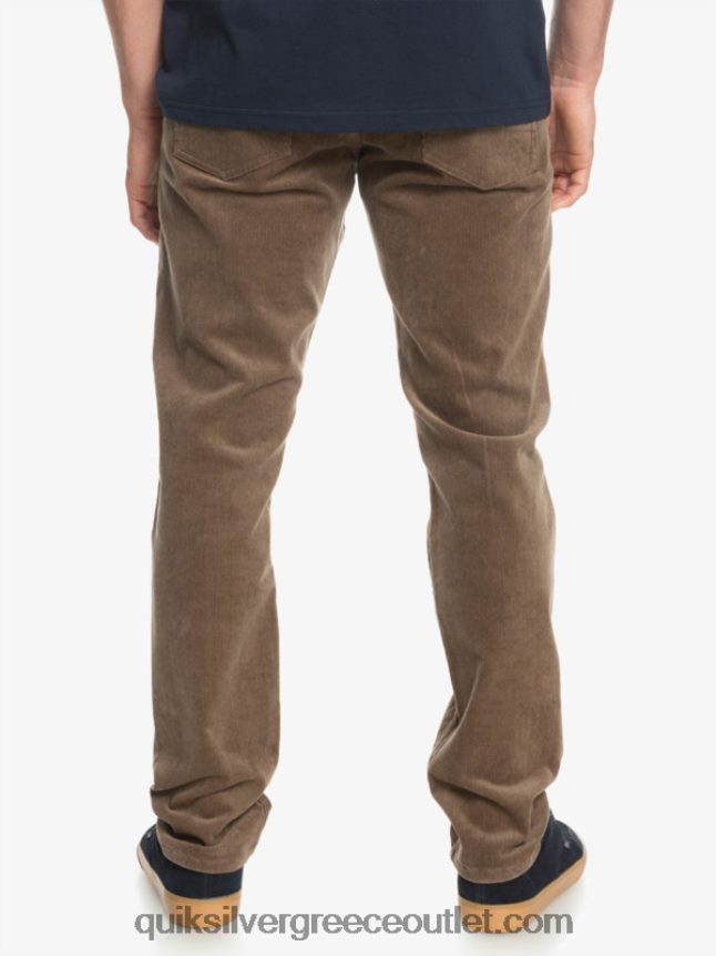 παντελόνι με κορδόνι κράκερ Quiksilver άνδρες 66LP841547 τσιπ σοκολάτας
