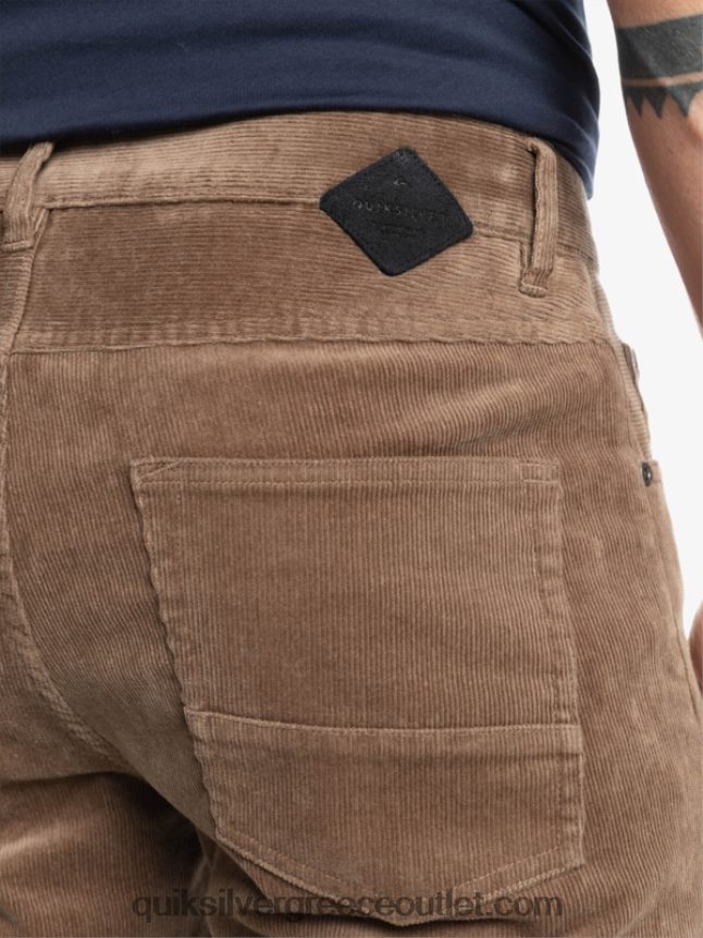 παντελόνι με κορδόνι κράκερ Quiksilver άνδρες 66LP841547 τσιπ σοκολάτας