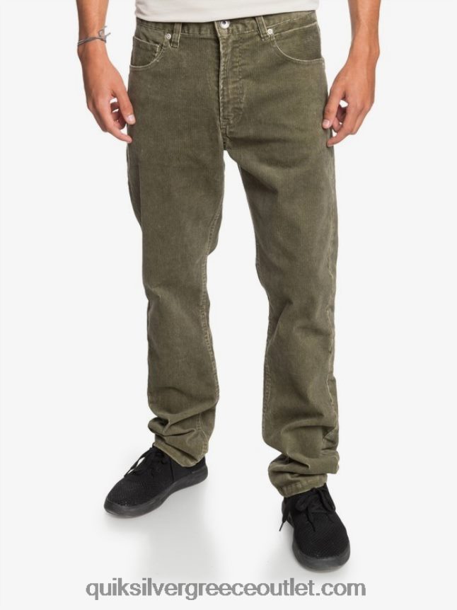 κράκερ ίσια εφαρμογή κοτλέ παντελόνι Quiksilver άνδρες 66LP841606 Καλαμάτα