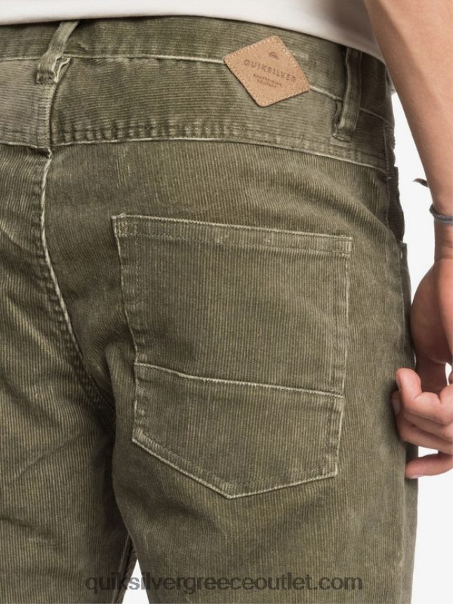 κράκερ ίσια εφαρμογή κοτλέ παντελόνι Quiksilver άνδρες 66LP841606 Καλαμάτα