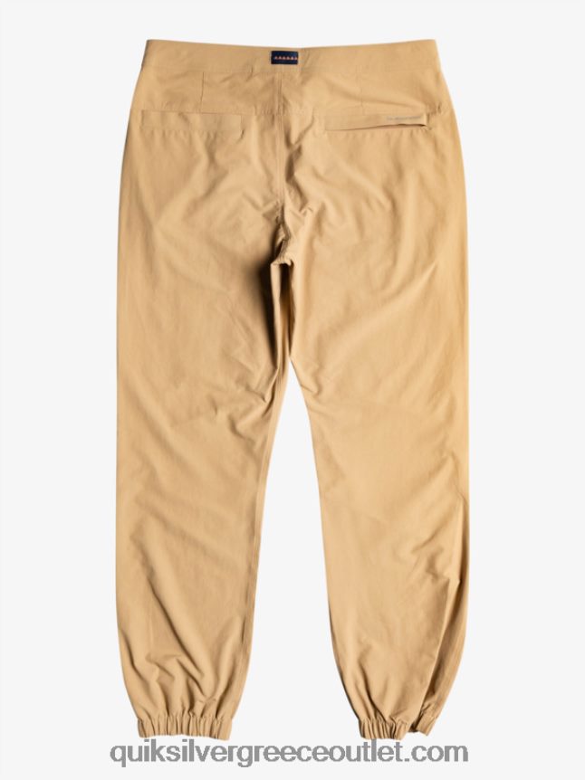παντελόνι cargo με θαλάσσιο κρεβάτι Quiksilver άνδρες 66LP841846 ταννίνη