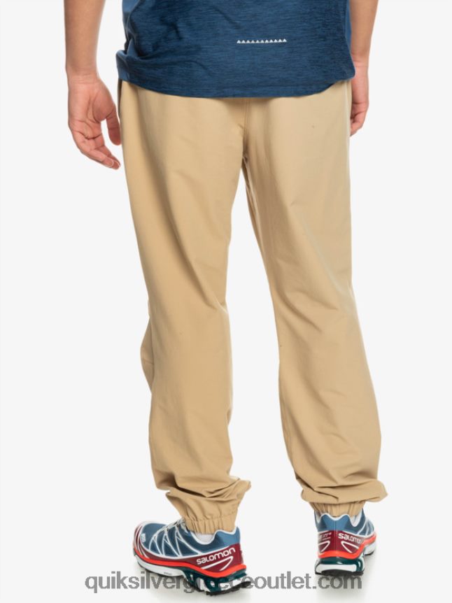 παντελόνι cargo με θαλάσσιο κρεβάτι Quiksilver άνδρες 66LP841846 ταννίνη