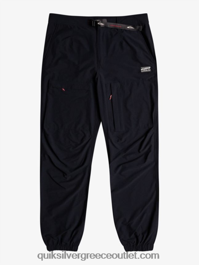 παντελόνι cargo με θαλάσσιο κρεβάτι Quiksilver άνδρες 66LP841847 μαύρος