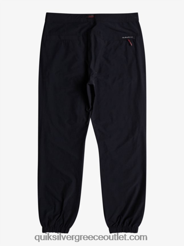 παντελόνι cargo με θαλάσσιο κρεβάτι Quiksilver άνδρες 66LP841847 μαύρος