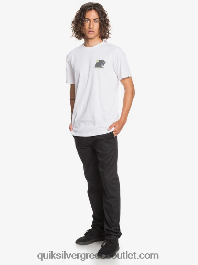 καθημερινό παντελόνι chino τσέπης Quiksilver άνδρες 66LP841160 μαύρος