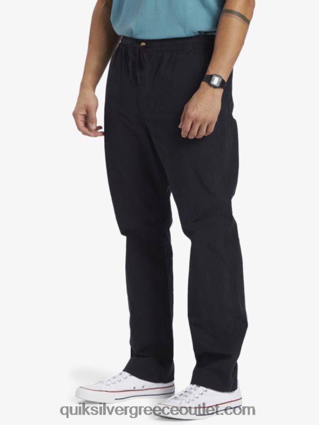 waterman after surf παντελόνι Quiksilver άνδρες 66LP84791 μαύρος