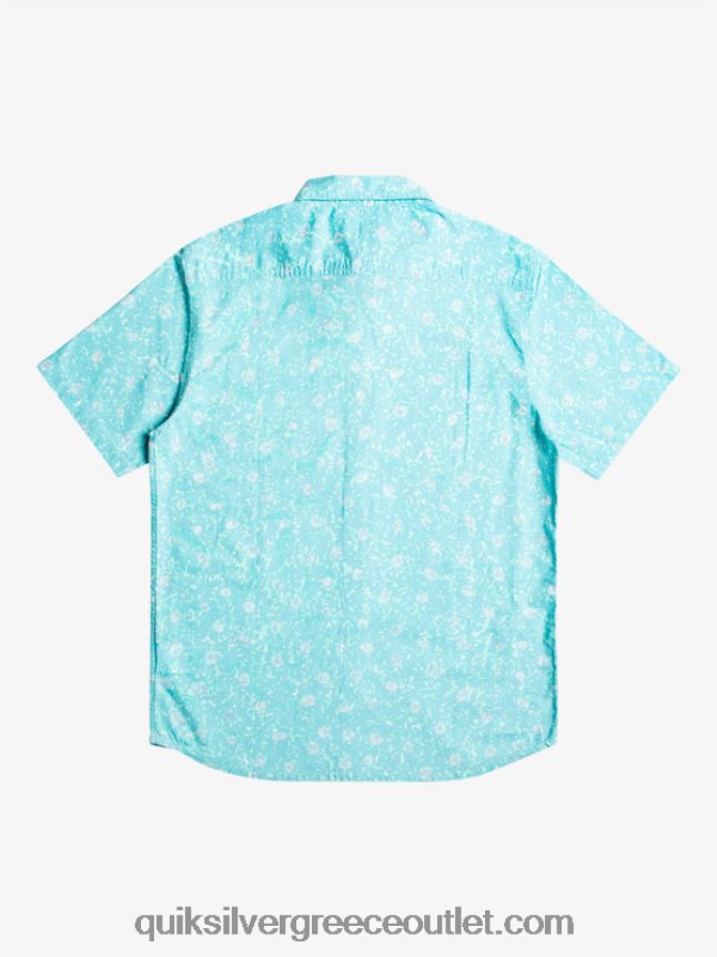 μαλακό κοντομάνικο πουκάμισο Quiksilver άνδρες 66LP841230 γαλάζιο του ουρανού ώριμο fuzz