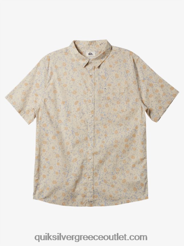 μαλακό κοντομάνικο πουκάμισο Quiksilver άνδρες 66LP841232 σημύδα ώριμος fuzz