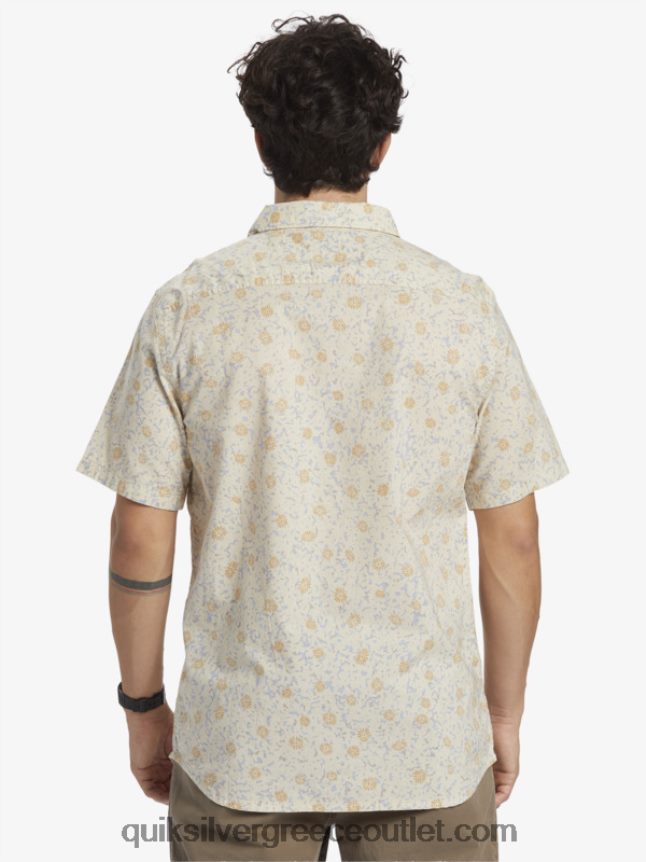 μαλακό κοντομάνικο πουκάμισο Quiksilver άνδρες 66LP841232 σημύδα ώριμος fuzz