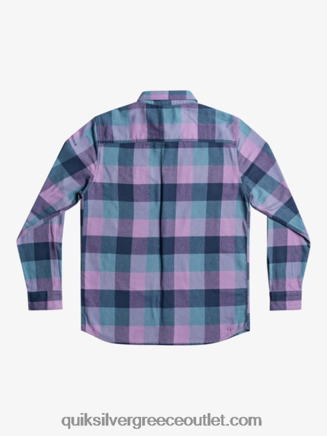 μακρυμάνικο πουκάμισο φανέλας Quiksilver άνδρες 66LP841572 διακριτικά μπλε μητρική μύγα