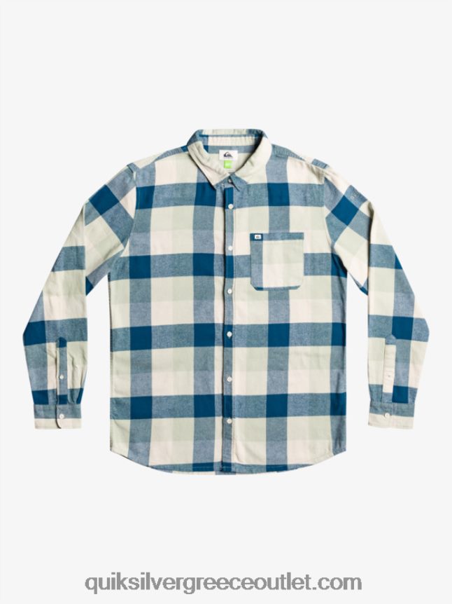 μακρυμάνικο πουκάμισο φανέλας Quiksilver άνδρες 66LP841573 φασκόμηλο της ερήμου